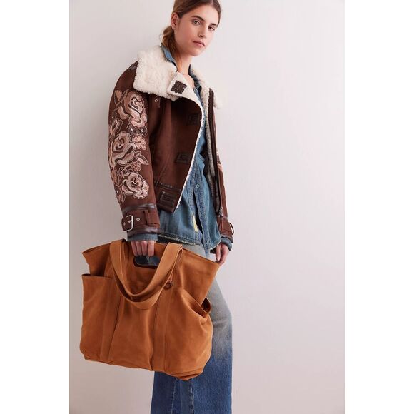Free People Suede Caravan Tote - Picture 2 of 9